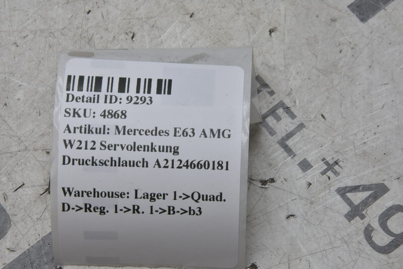 Mercedes E63 AMG W212 Servolenkung Druckschlauch A2124660181 Bild 6