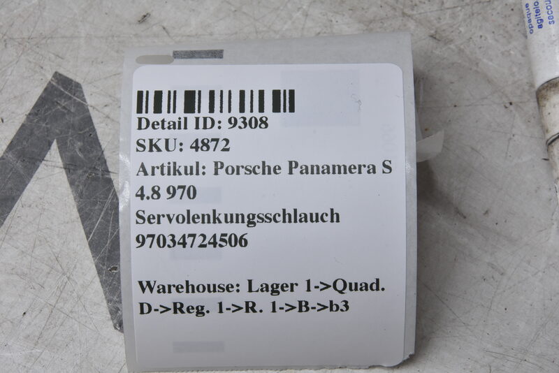 Porsche Panamera S 4.8 970 Servolenkungsschlauch 97034724506 Bild 5