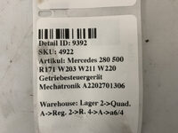 Mercedes 280 500 R171 W203 W211 W220 Getriebesteuergerät Mechatronik A2202701306 Bild 6