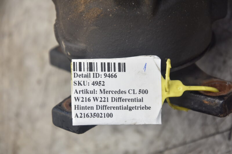 Mercedes CL 500 W216 W221 Differential Hinten Differentialgetriebe A2163502100 Bild 10