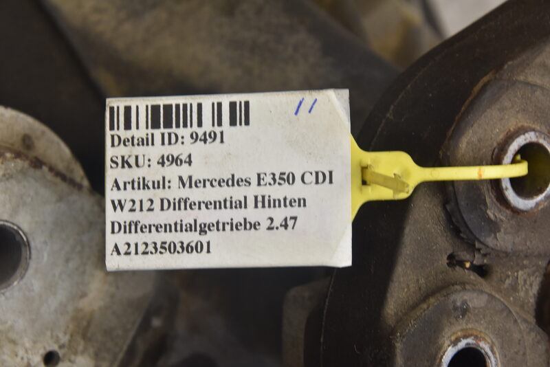 Mercedes E350 CDI W212 Differential Hinten Differentialgetriebe 2.47 A2123503601 Bild 10