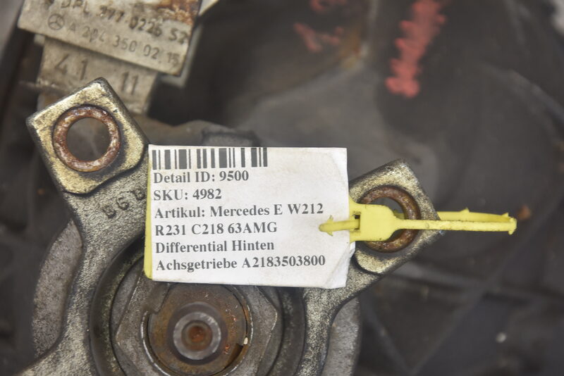 Mercedes E CLS 63AMG W212 C218  Differential Hinten Achsgetriebe A2183503800 Bild 9
