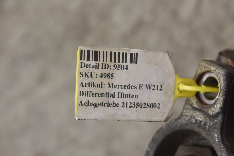 Mercedes E W212 Differential Hinten Achsgetriebe 2123502802 Bild 10