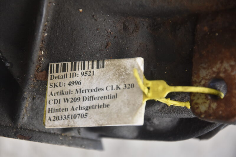 Mercedes CLK 320 CDI W209 Differential Hinten Achsgetriebe A2033510705 Bild 9