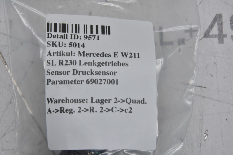 Mercedes E W211 SL R230 Lenkgetriebes Sensor Drucksensor Parameter 69027001 Bild 5