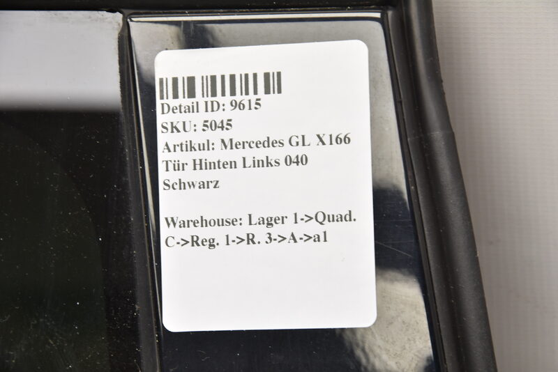 Mercedes GL GLS X166 Tür Hinten Links 040 Schwarz Bild 6