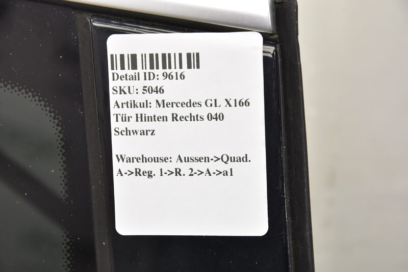Mercedes GL X166 Tür Hinten Links 040 Schwarz Bild 3