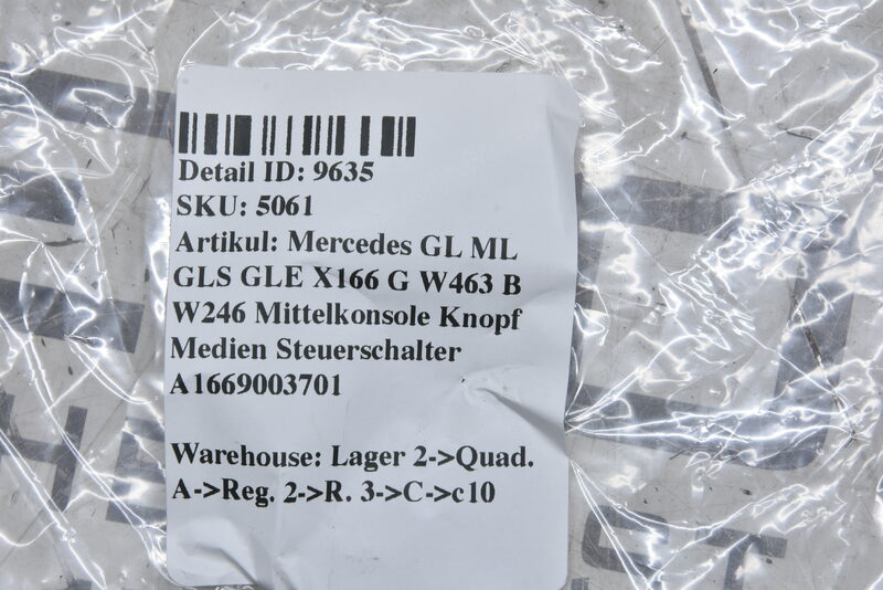 Mercedes W166 X166 W463 Mittelkonsole Knopf Medien Steuerschalter A1669003701 Bild 8