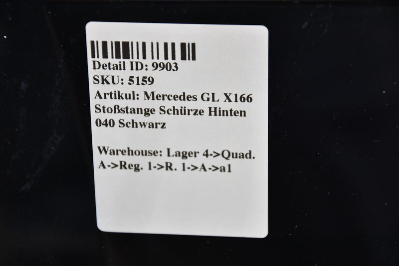 Mercedes GL X166 Stoßstange Schürze Hinten 040 Schwarz Bild 10