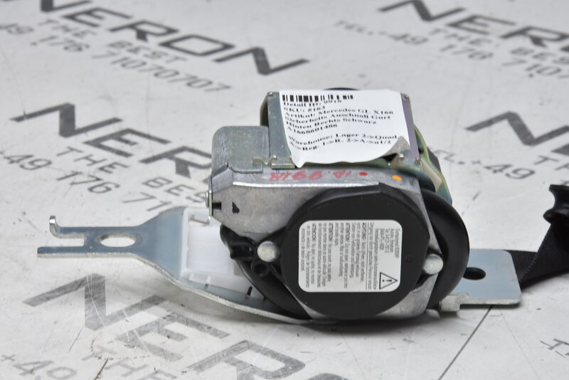 Mercedes GL X166 Sicherheits Anschnall Gurt Hinten Rechts Schwarz A1668601486 Bild 5