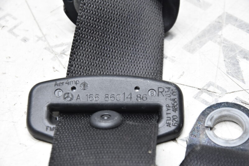 Mercedes GL X166 Sicherheits Anschnall Gurt Hinten Rechts Schwarz A1668601486 Bild 6