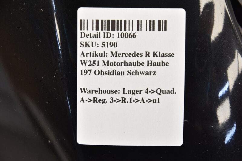 Mercedes R Klasse W251 Motorhaube Haube 197 Obsidian Schwarz Bild 10