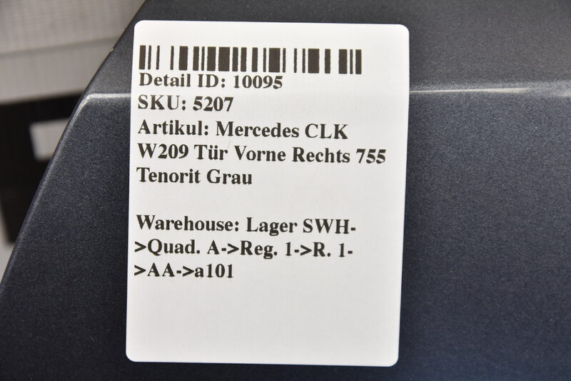 Mercedes CLK W209 Tür Vorne Rechts 755 Tenorit Grau Bild 10