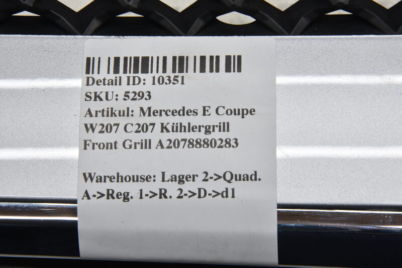 Mercedes E Coupe W207 C207 Kühlergrill Front Grill A2078880283 Bild 5