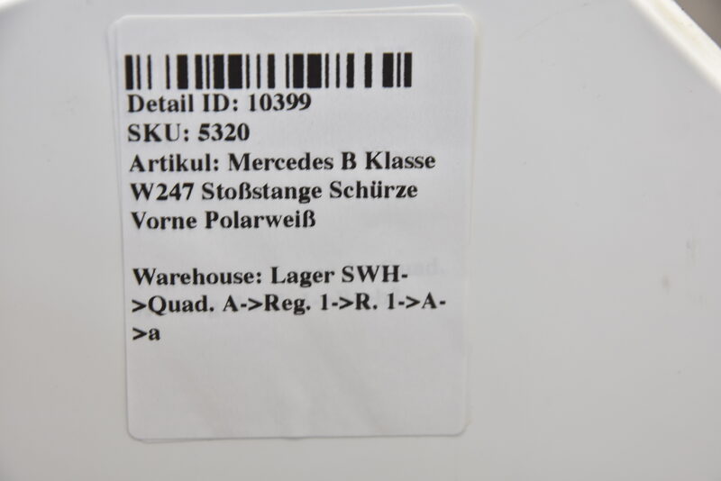 Mercedes B Klasse W247  Stoßstange Schürze Vorne Polarweiß Bild 9
