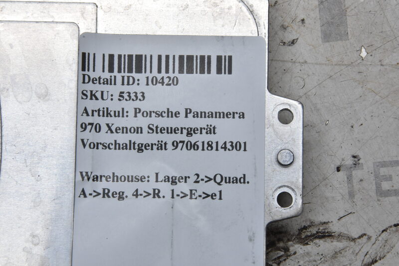 Porsche Panamera 970 Xenon Steuergerät Vorschaltgerät 97061814301 Bild 3