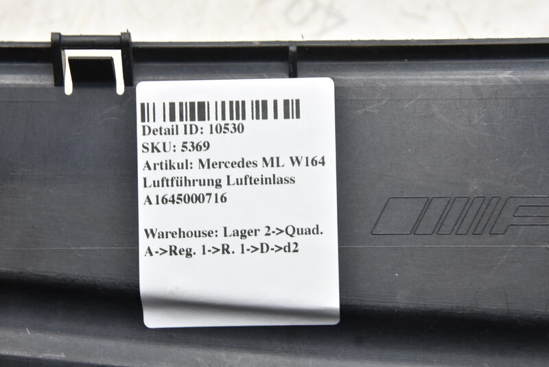 Mercedes ML W164 Luftführung Lufteinlass A1645000716 Bild 5