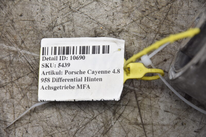 Porsche Cayenne 4.8 958 Differential Hinten Achsgetriebe MFA Bild 7