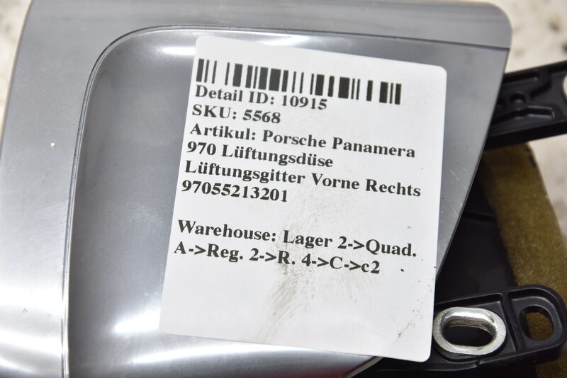Porsche Panamera 970  Lüftungsdüse Lüftungsgitter Vorne Rechts 97055213201 Bild 6