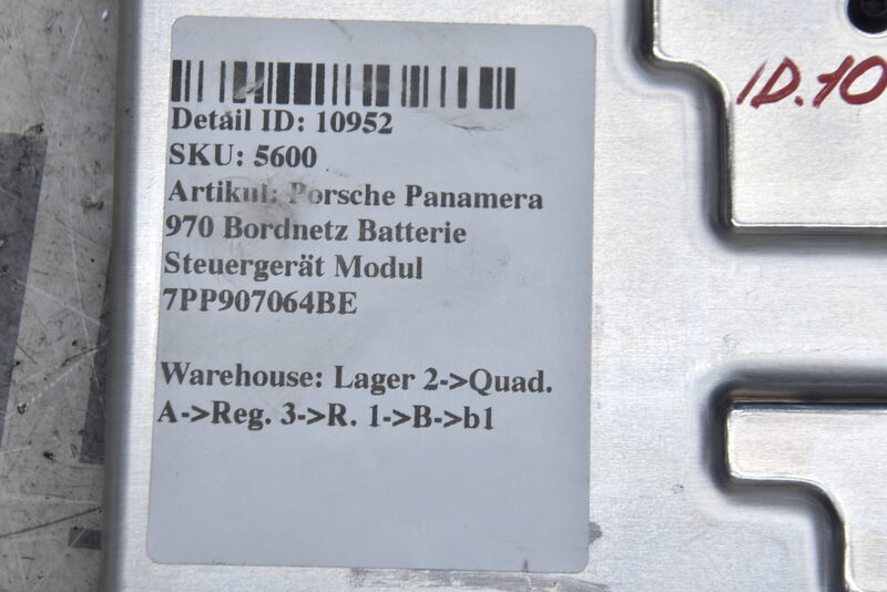 Porsche Panamera 970 Bordnetz Komfortsteuergerät Komfortsystem Modul 7PP907064BE Bild 4