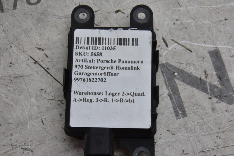 Porsche Panamera 970  Steuergerät Homelink Garagentoröffner 99761822702 Bild 5