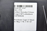 Mercedes E Klasse Coupé C207 Kühler Luftleitblech Abdeckung Verkleidung A2075050430 Bild 7