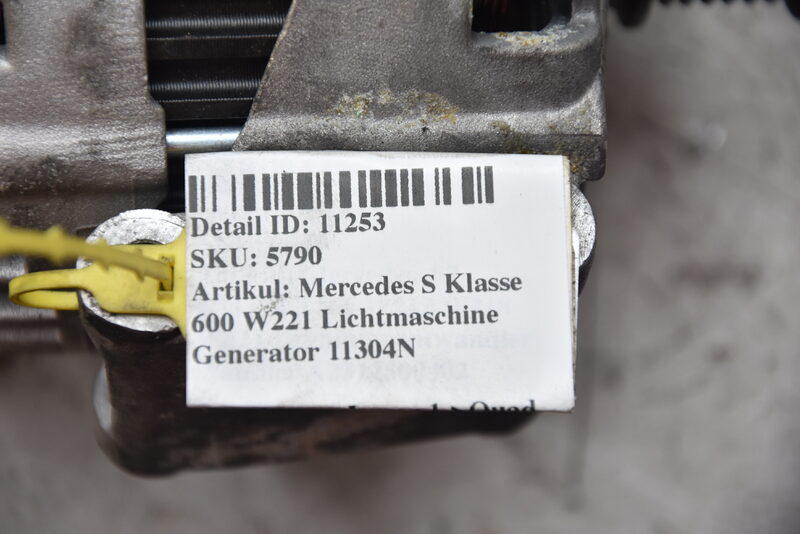 Mercedes S CL 600 W216 W221  Lichtmaschine Generator 11304N Bild 7