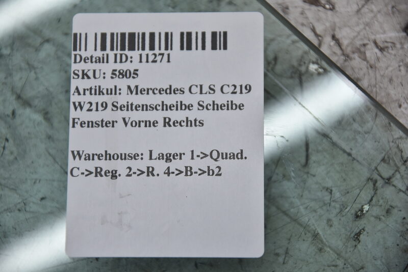 Mercedes CLS C219 W219   Seitenscheibe Scheibe Fenster Vorne Rechts Grün Bild 4