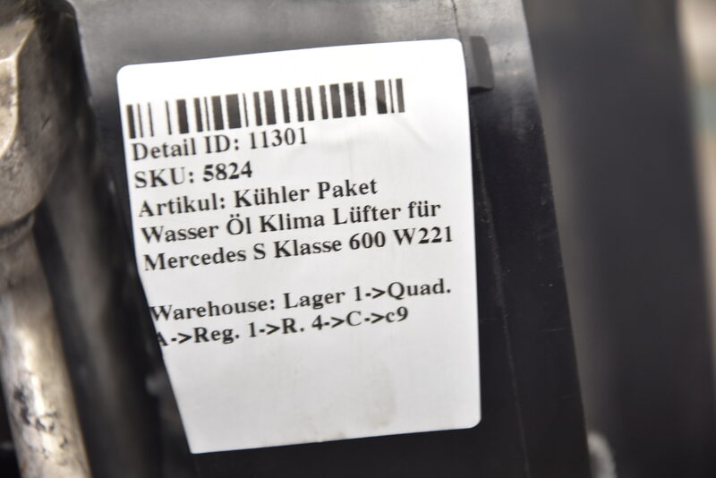 Kühler Paket Wasser Öl Klima für Mercedes S Klasse 600 W221 Bild 7