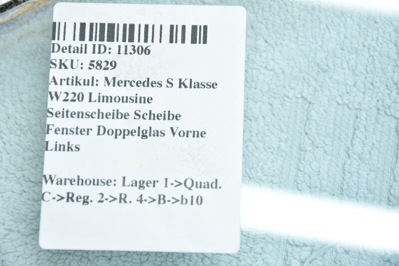 Mercedes S Klasse W220 Seitenscheibe Scheibe Fenster Doppelglas Vorne Links Bild 4