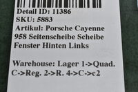 Porsche Cayenne 958 Seitenscheibe Scheibe Fenster Hinten Links Bild 4