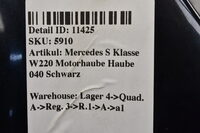 Mercedes S Klasse W220 Motorhaube Haube 040 Schwarz Bild 6