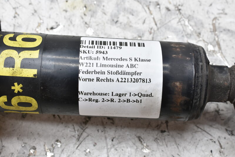 Mercedes S Klasse W221 W216 ABC Federbein Stoßdämpfer Vorne Rechts A2213207813 Bild 8