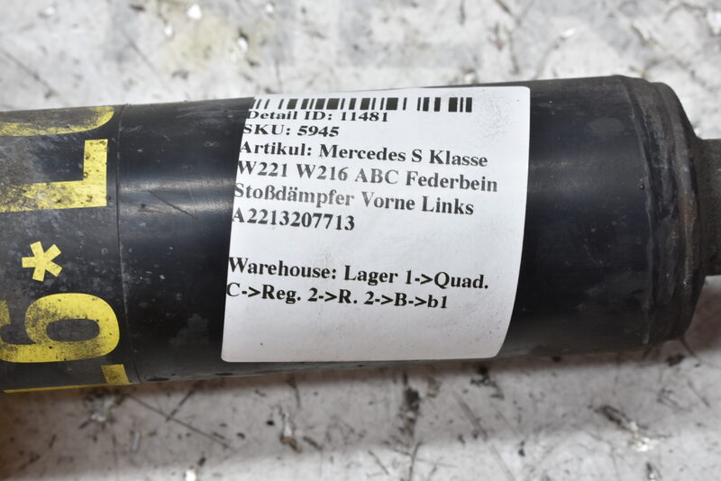 Mercedes S Klasse W221 W216 ABC Federbein Stoßdämpfer Vorne Links A2213207713 Bild 7