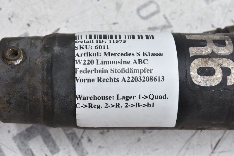 Mercedes S Klasse W220 ABC Federbein Stoßdämpfer Vorne Rechts A2203208613 Bild 7