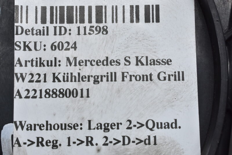 Mercedes S Klasse W221  Kühlergrill Front Grill A2218880011 Bild 10
