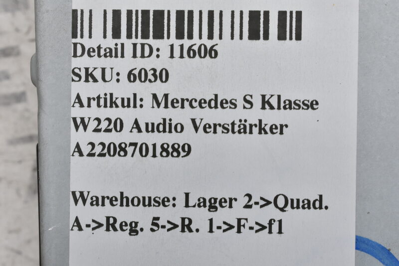 Mercedes S Klasse W220 Audio Verstärker A2208701889 Bild 9