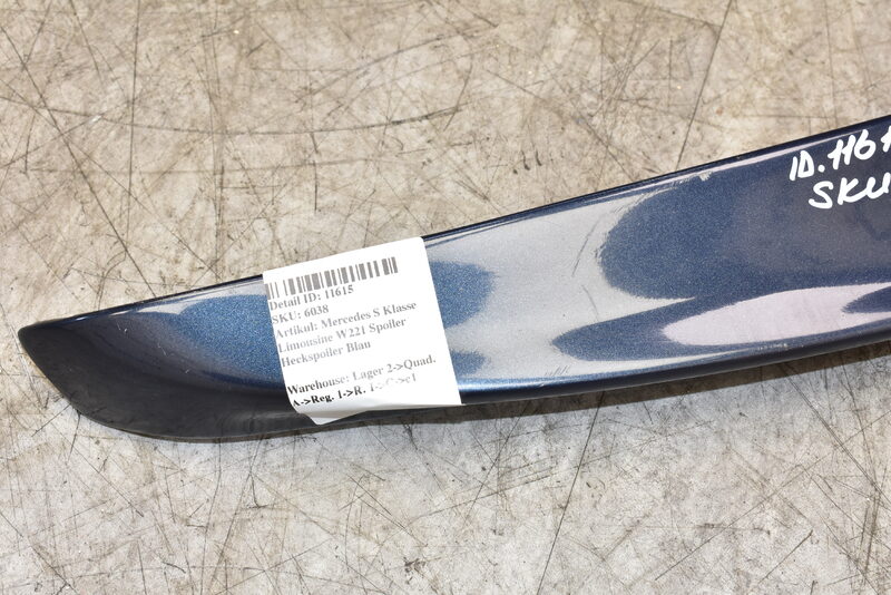 Mercedes S Klasse Limousine W221 Spoiler Heckspoiler Blau Bild 4