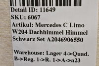 Mercedes C Klasse W204 Limo Dachhimmel Himmel Schwarz Set A2046906550 Bild 6