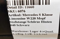 Mercedes S 600 W220 Mopf Stoßstange Schürze Hinten 040 Schwarz Bild 9