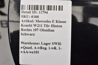 Mercedes E Klasse Kombi W211 Tür Hinten Rechts 197 Obsidian Schwarz Bild 5