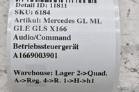 Mercedes GL GLS X166 ML GLE W166 Drehschalter Bedienfeld Controller A1669003901 Bild 10