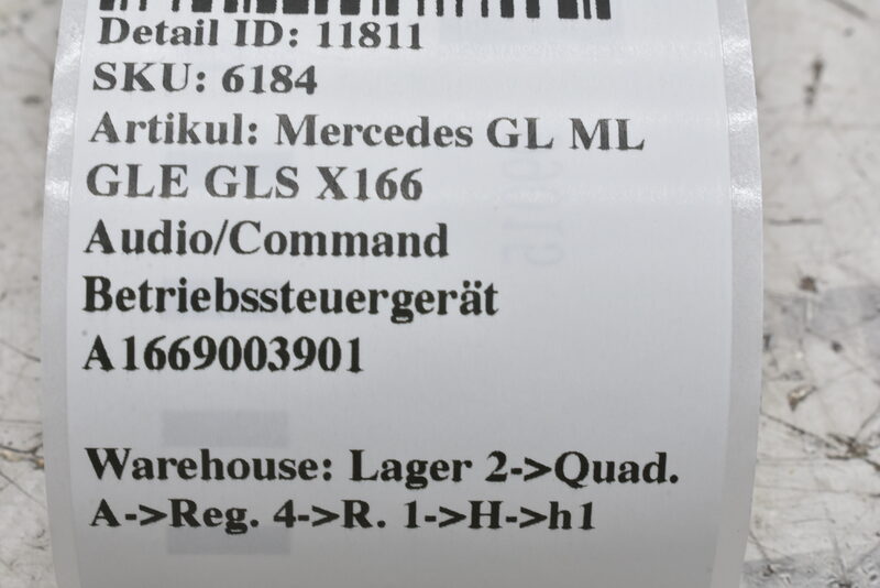 Mercedes GL GLS X166 ML GLE W166 Drehschalter Bedienfeld Controller A1669003901 Bild 10