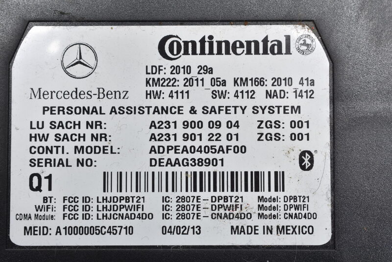 Mercedes GL W204 W212 Steuergerät KommunikationA2319000904 Bild 5