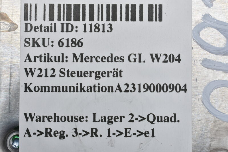 Mercedes GL W204 W212 Steuergerät KommunikationA2319000904 Bild 6
