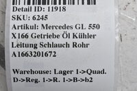 Mercedes GL 550 X166 Ölhochdruckleitung Schlauch Rohr ABC A1663201672 Bild 4