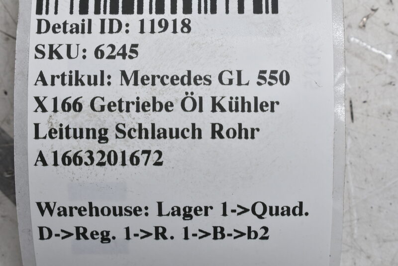 Mercedes GL 550 X166 Ölhochdruckleitung Schlauch Rohr ABC A1663201672 Bild 4
