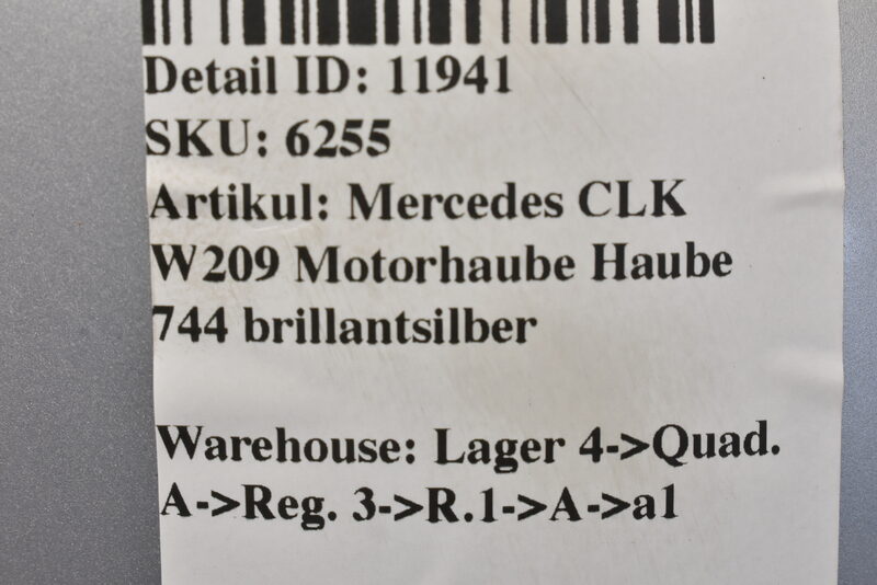 Mercedes CLK W209 Motorhaube Haube 744 Brillantsilber Bild 10