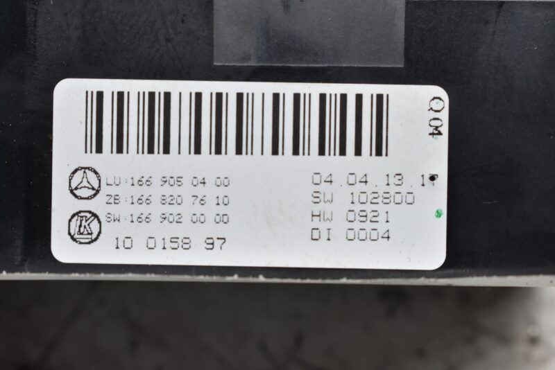 Mercedes GL X166 Klima Bedienteil Bedienfeld Regelung Hinten A1669050400 Bild 4