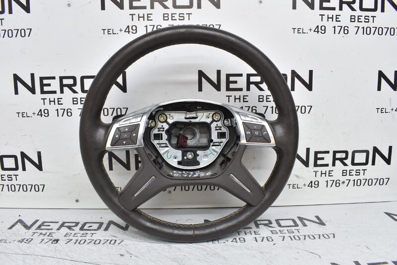 Mercedes GL X166 ML W166 Lenkrad Leder Multifunktion Beige A1664605303 Bild 2